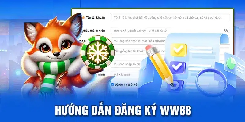 Điền thông tin cần thiết để hoàn tất việc đăng ký WW88